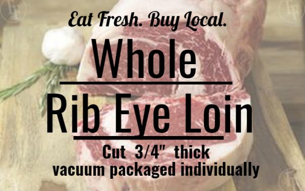 Whole Ribeye cut 3/4″